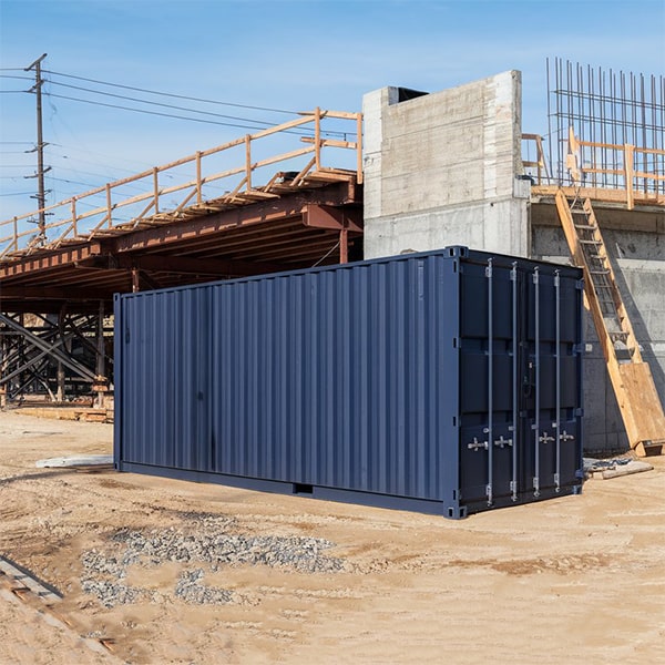 construction site storage containers are available in 10 ft, 20 ft, and 40 ft sizes